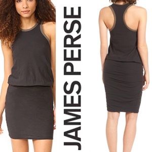 James Peres Racerback blouson dress